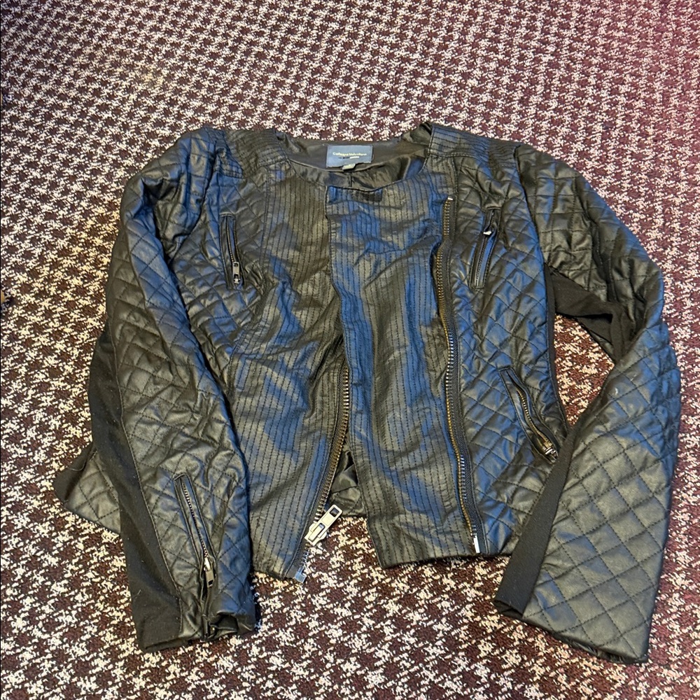 Catherine Malandrino Black Leather Jacket